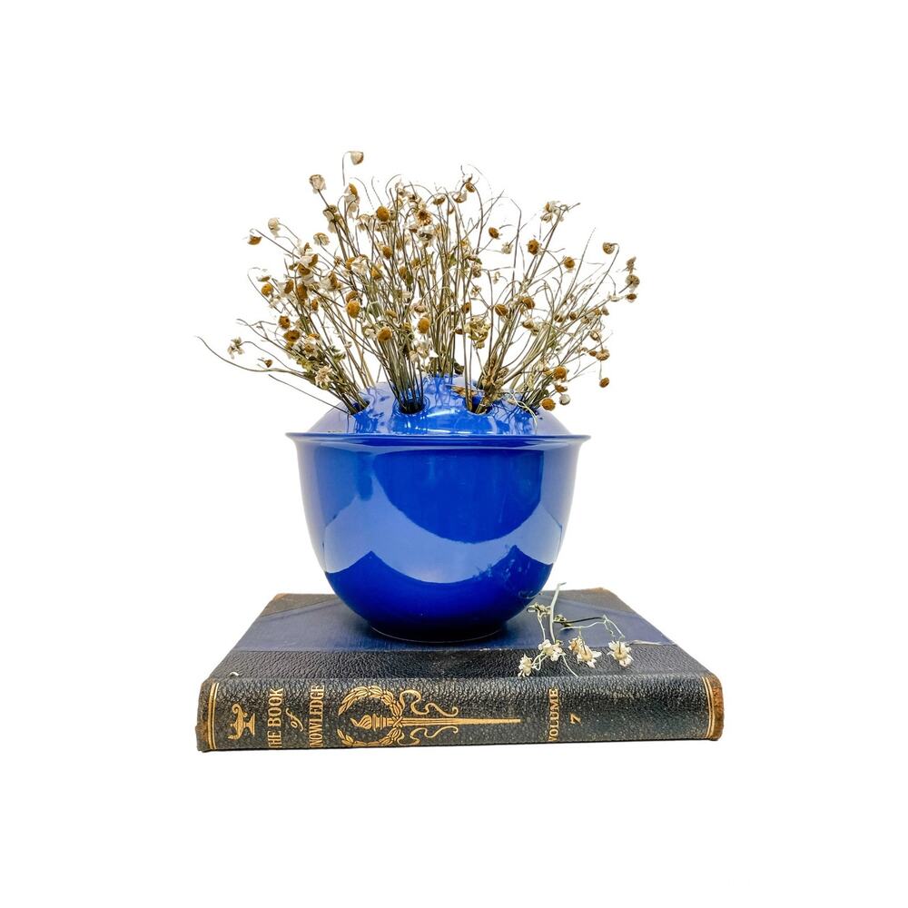 Vintage Ceramic Planter W/Flower Frog Top Hampton Direct Inc Decorative Bowl